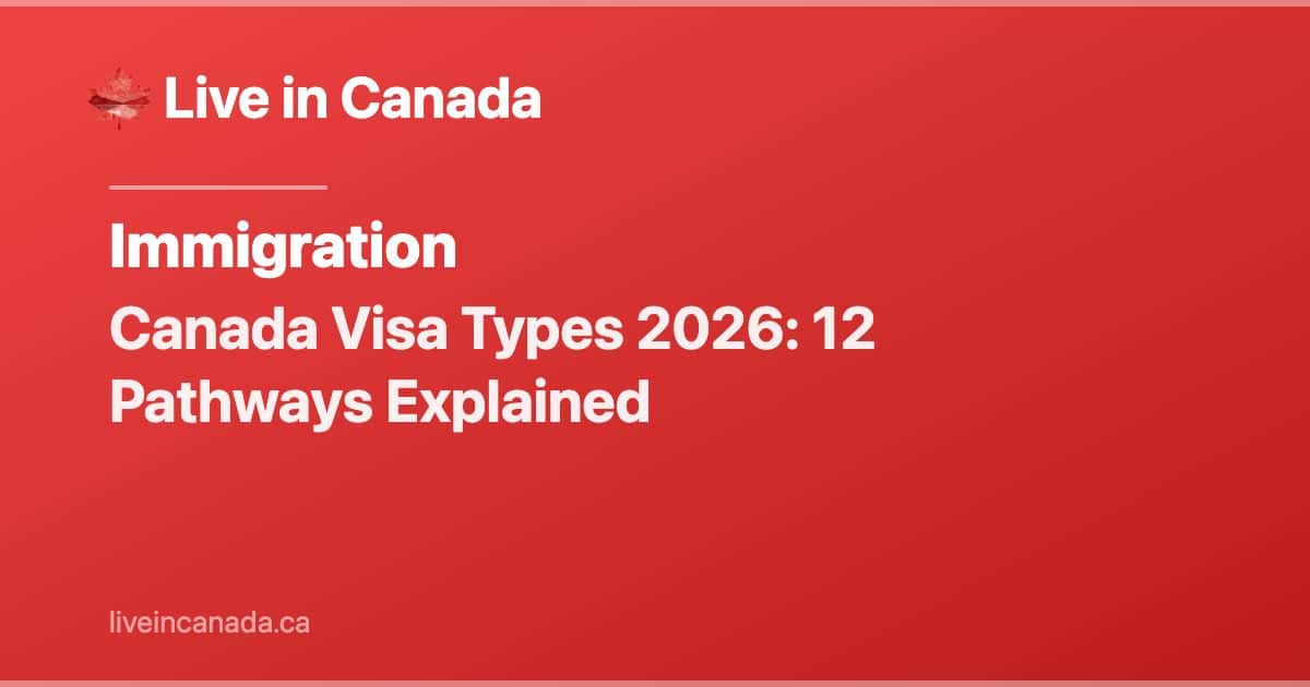 Canada Visa Types 2026: 12 Pathways Explained